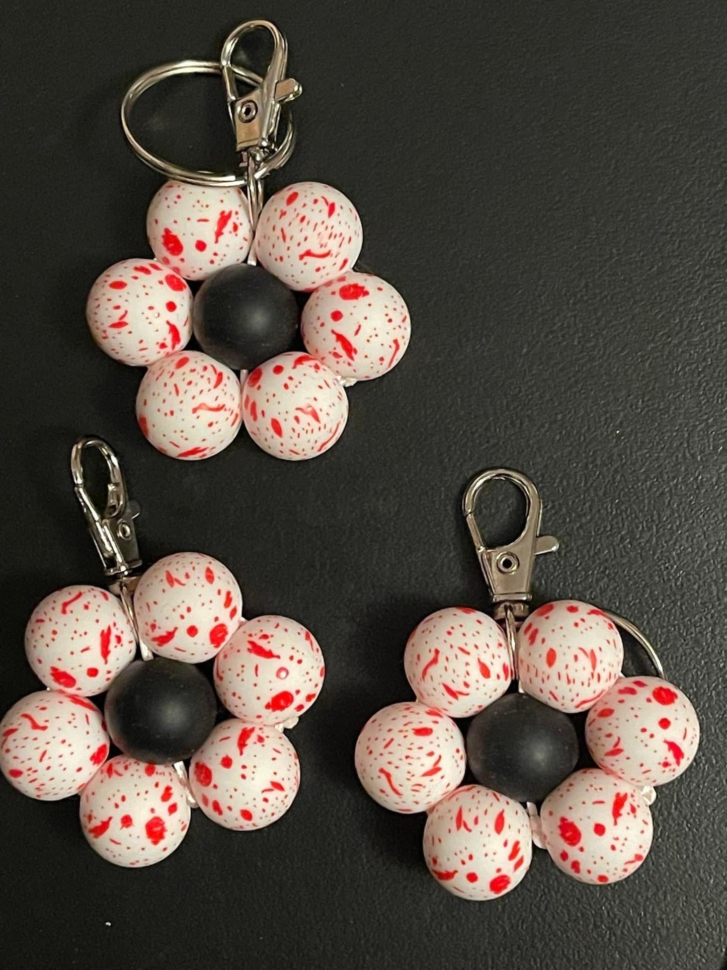 Flower keychains