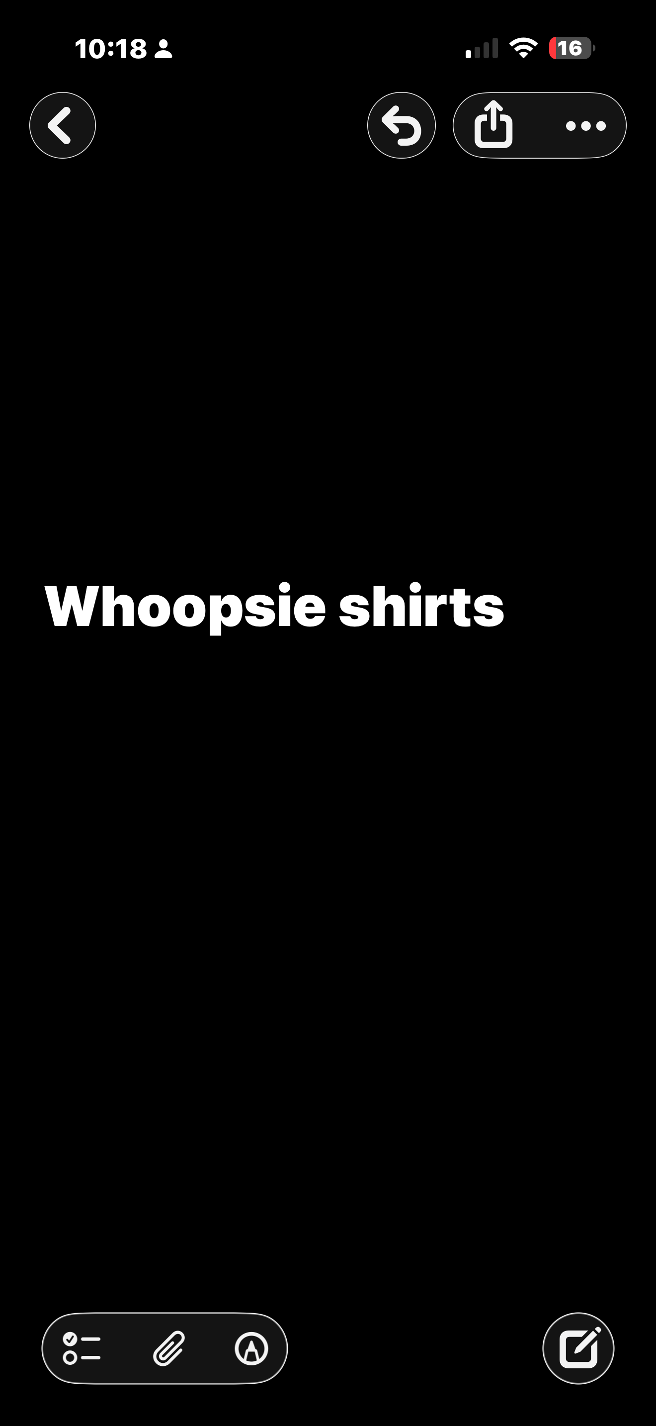 Whoopsie shirts