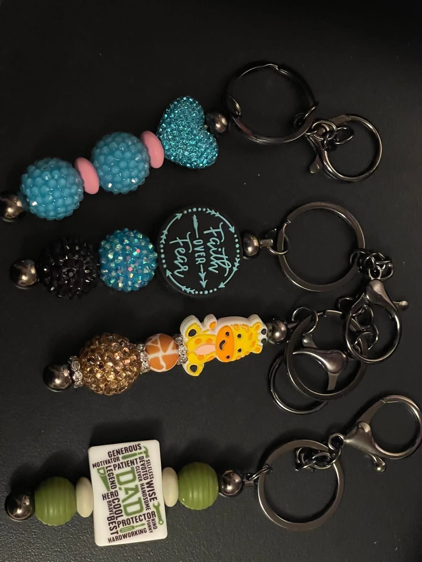 Straight keychain bars