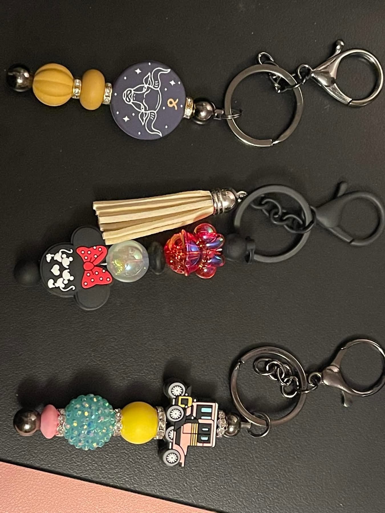 Straight keychain bars