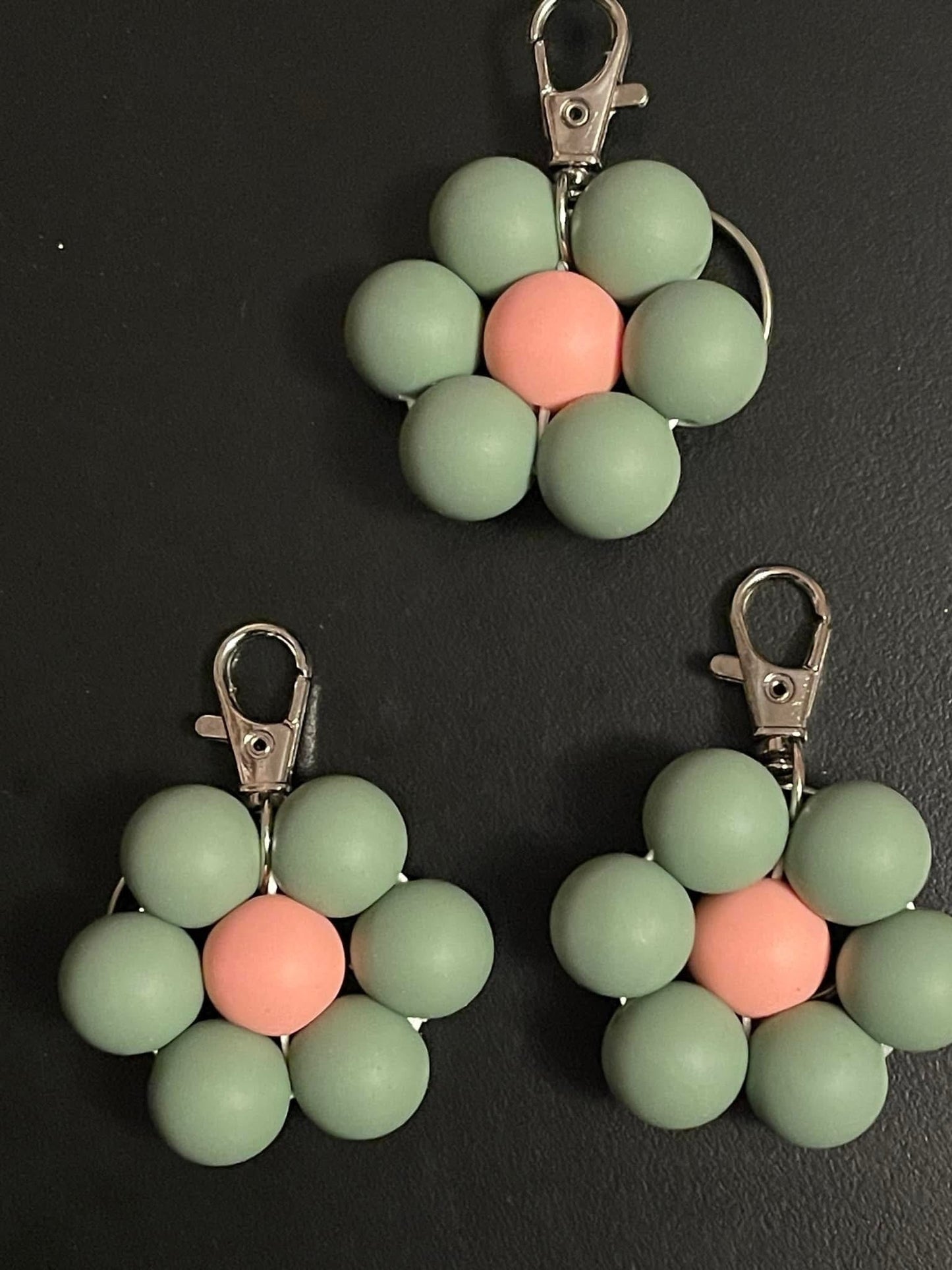 Flower keychains