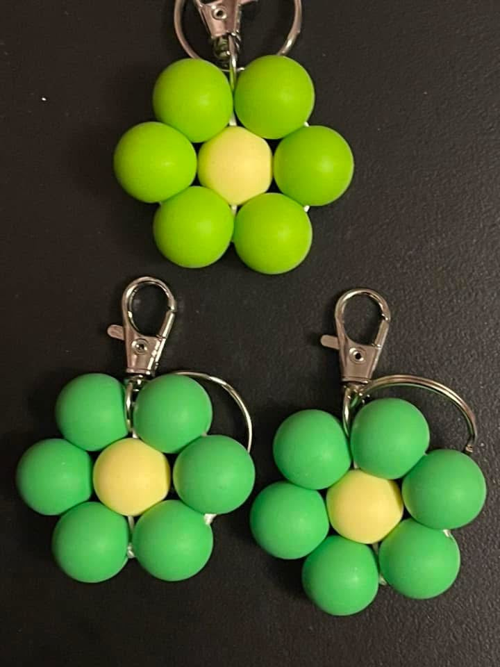 Flower keychains