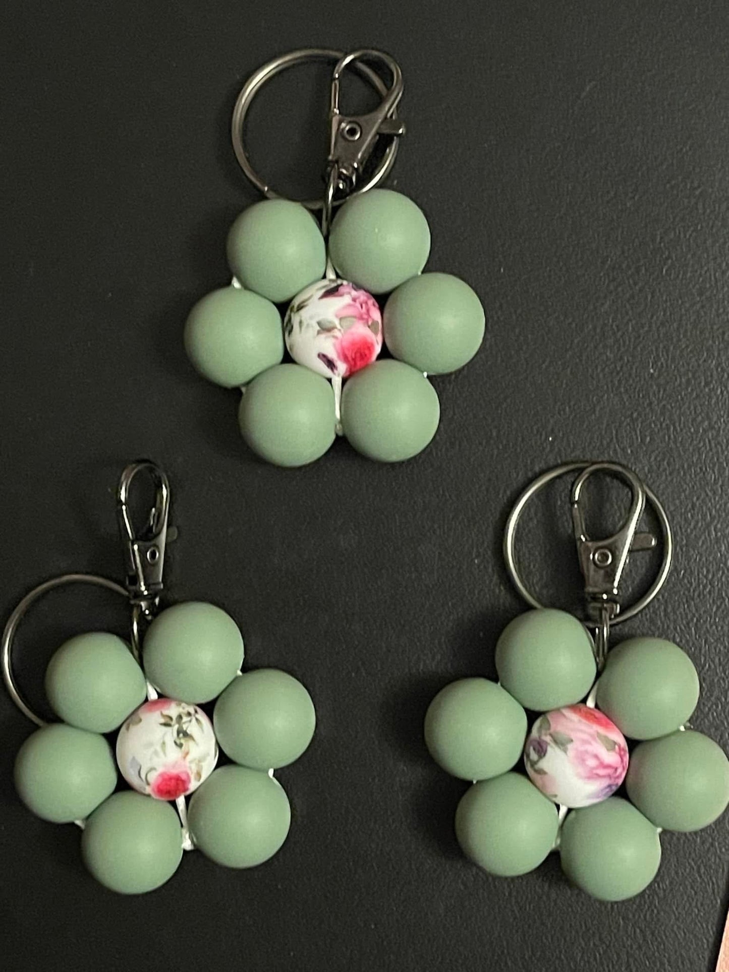 Flower keychains