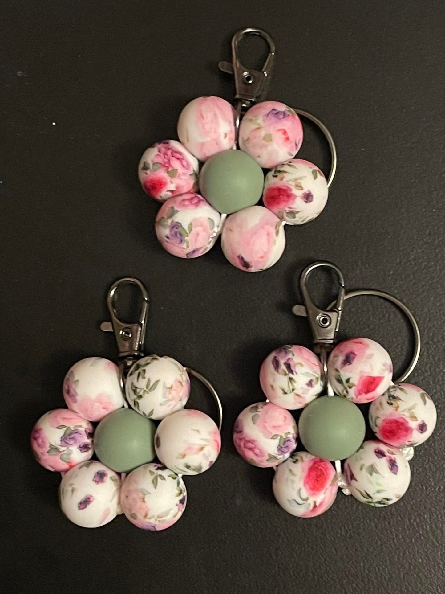 Flower keychains