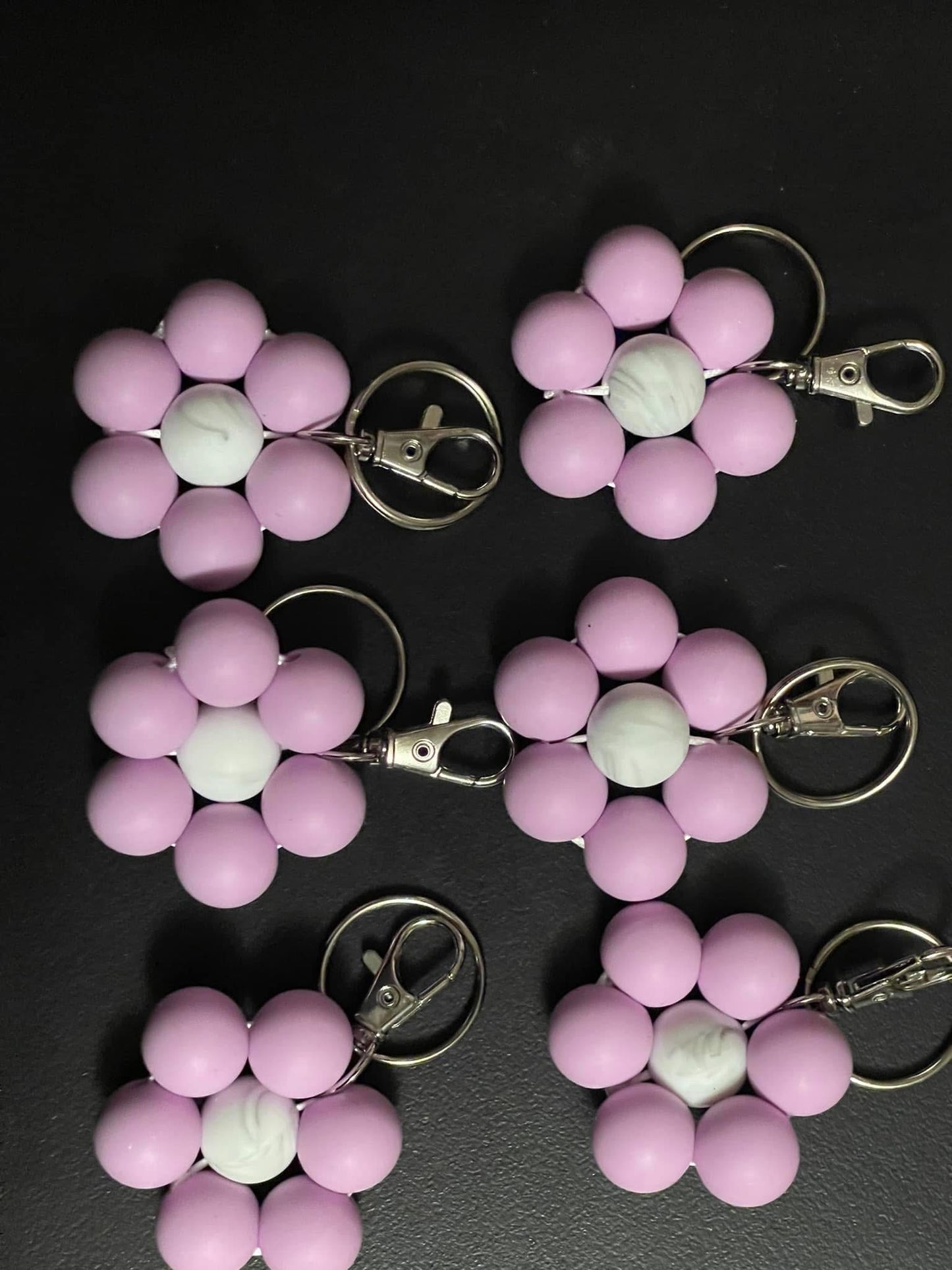 Flower keychains
