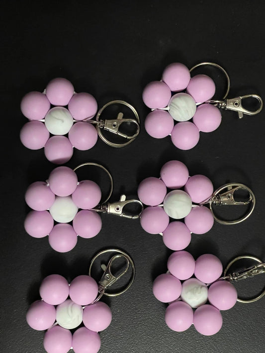 Flower keychains